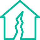 broken house icon