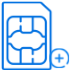 Image: Supplied sim card with plus sign logo