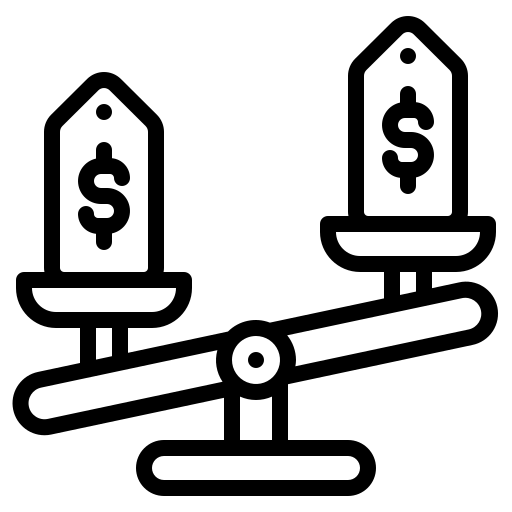 Icon to represent comparison of car insurers
