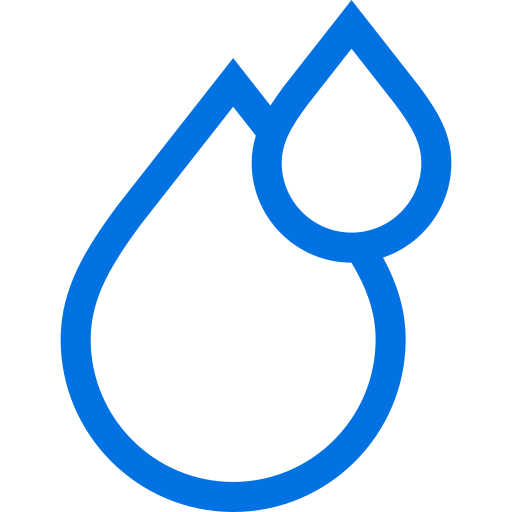 gas icon coloured blue