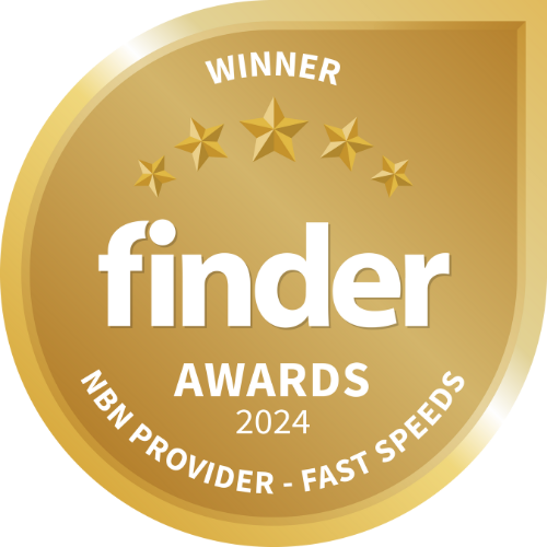 Image: Finder Winner nbn provider fast speed logo