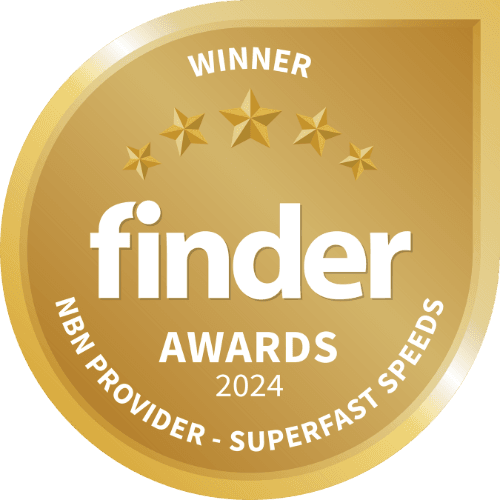 Image: Finder Winner NBN provider superfast speeds logo