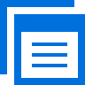 Image: iconmonstr Blue icon of forms